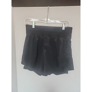 Avia Size M(8-10) Black Shorts With One Zipper Pocket And Undershorts